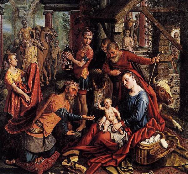 Pieter Aertsen The adoration of the Magi oil painting picture